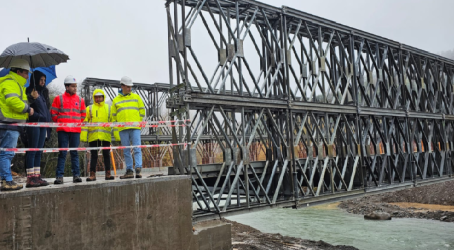 Obras de construcción de nuevo puente Chichintahue en Alto Bío Bío presentan un 70% de avance