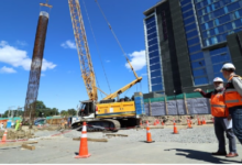 Concepción: finalizó hincado de pilotes en construcción de viaducto Chacabuco
