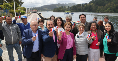 Los Ríos: Ministra López inaugura borde fluvial de Mehuín e inspecciona las obras de reposición de la Subcomisaría de Carabineros de Mariquina